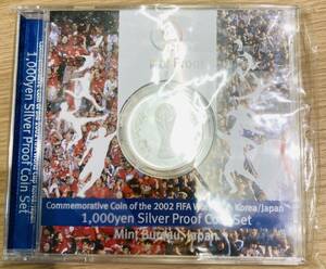 【KJ-2828HS】1円～ 日韓ワールドカップ 2002 FIFAワールドカップ 記念貨幣 1000円 銀貨幣 プルーフ貨幣セット 31.1ｇ 2002年