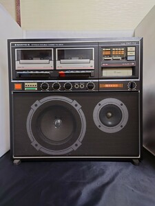 24022201 カセットデッキ SANYO サンヨー PAT-T2 8TRACK DOUBLE CASSETTE DECK オーディオ機器 昭和レトロ 家電 ジャンク品