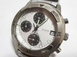 [fe0 HN6597] 動作未確認 GUESS ゲス P165GL クロノグラフ クォーツ デイト 腕時計 メンズ