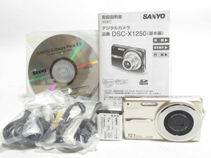 [fe0 BY7238] SANYO サンヨー DSC-X1250 コンパクト デジタルカメラ デジカメ