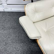 【中古】Herman Miller　ハーマンミラー　イームズラウンジチェア　レザー　アイボリー　一人掛けソファ　オットマンなし_画像4