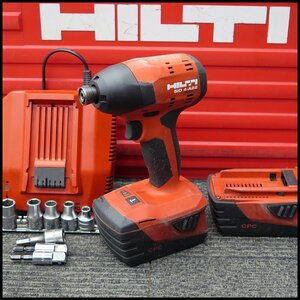 △D) HILTI/ヒルティ 充電式 インパクトドライバ 21.6V SID4-A22 バッテリー2個 ネジ締め/工事/リフォーム/DIY/日曜大工