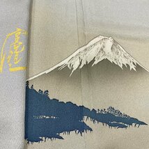 着物月花　作家物　富士山　風景　訪問着　未使用品　正絹　ki655_画像1