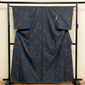 着物月花 本場大島紬 正絹 伝統工芸品 ki779の画像3