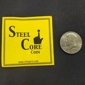 【G556】STEEL CORE COIN スチールコア・コイン 鉄板入コイン コインマジック テーブルマジック ギミック マジック 手品の画像1