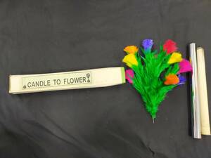 【G540】CANDLE TO FLOWER　キャンドルフラワー　ろうそく　花　ステージ　ギミック　マジック　手品