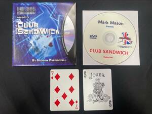 【M19】Club Sandwich　クラブサンドウィッチ　DVD　カード　クロースアップ　ギミック　マジック　レクチャー　トリック　手品