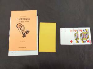 【G421】KickBack　キックバック　The Real Work　Ryan Swigert　ライアン・スワイガード　カード　ギミック　マジック　手品