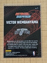 ビクター・ウェンバンヤマ【NBA 2023-24 PANINI DONRUSS BASKETBALL】VICTOR WEMBANYAMA RC #1 インサート RETRO SERIES_画像2