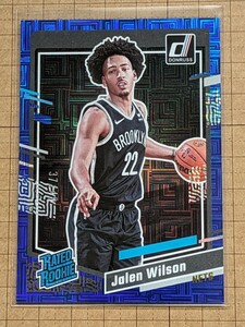 ジェイレン・ウィルソン【NBA 2023-24 PANINI DONRUSS BASKETBALL】JALEN WILSON #224 RATED ROOKIE パラレル チョイス ブルー #/49