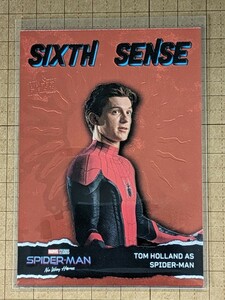 スパイダーマンとしてのトム・ホランド【2023 UPPER DECK MARVEL STUDIOS SPIDER-MAN NO WAY HOME】SPS-5 Sixth Sense Light FX カード