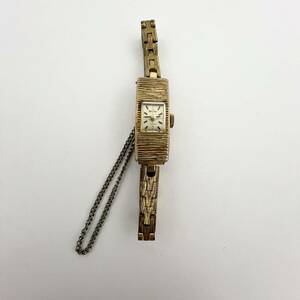 14992/ SEIKO 1520-3350 17石 セイコー ゴールド文字盤 金 腕時計 レディース