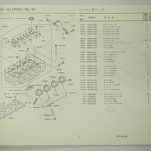 即決バリウス-2パーツリストZR250-B6/B7平成14年11月27日発行カワサキBALIUS_画像3