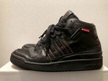 adidas FORUM MID RS G12412 FRM US8.5 黒 ブラック フォーラム ミッド ハイ 赤ステッチ n_画像1