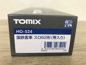 TOMIX HO-524 国鉄客車　スロ62形（帯入り）空箱