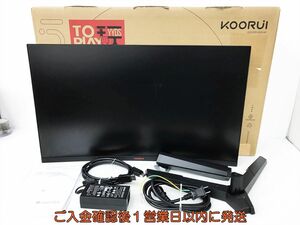 KOORUI ゲーミングモニター 27インチ 湾曲 QHD(2560x1440)/144Hz/1ms 動作確認済 DP HDMI 27E6QC EC61-616jy/G4