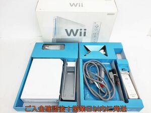 【1円】任天堂 ニンテンドー Wii 本体 セット 白 ホワイト リモコン ヌンチャク 周辺機器 未検品ジャンク K04-011ek/G4