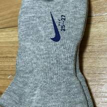 NIKE ソックス　　dralon cotton 厚底ソックス　25cm〜 27cm グレー　ナイキ　ソックス　靴下 _画像7