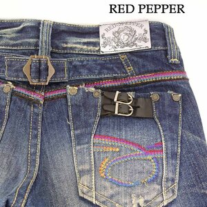 未使用 レッドペッパー RED PEPPER バギーデニム ブーツカット ローライズ レディース