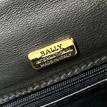 ほぼ未使用●BALLY バリー オックスフォード 鍵付 レザー 本革 ビジネスバッグ ブリーフケース 書類鞄 A4/PC収納 2室 黒 ゴールド金具_画像10