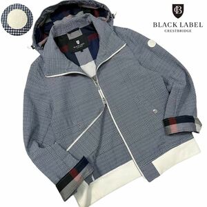 未使用級/Lサイズ●ブラックレーベルクレストブリッジ ギンガムチェック マウンテンパーカー ブルゾン ジャケット BLACK LABEL CRESTBRIDGE