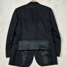 極美品●バーバリーブラックレーベル Super100's スリーピース 3P セットアップ スーツ 黒 38R ジャケット パンツ BURBERRY BLACK LABEL_画像6