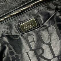 美品●FURLA フルラ レザー 本革 トートバッグ ビジネスバッグ 肩掛け ショルダー A4/PC収納 大容量 ブラック 通勤 メンズ レディース_画像7