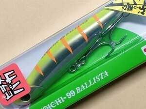 ルアー ima アイマ ヨイチ 99 バリスタ [限定色 銀メッキ 背黄 腹クリア黄 ギーゴ] 36g ヒラメ特化カラー （マゴチ 磯ヒラ シーバスにも）