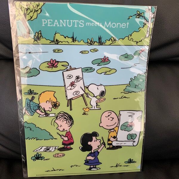 モネ展　peanuts クリアファイル　スヌーピー