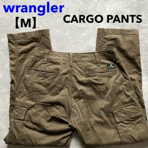 即決 サイズ表記 M ラングラー wrangler No.WM4968 カーゴパンツ ワーク ミリタリー 系パンツ 6ポケット ストレッチ 茶色 ブラウン系色