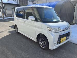 ☆山形発！格安スタート！H23年 ダイハツ タント 4WD ！カスタム X 車検令和8年2月！2年付き！即乗り！