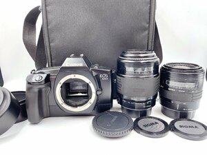 キャノン Canon EOS650 ＋ SIGMA ZOOM-k 1:4～5.6 ｆ＝ 70～210mm ＋ ZOOM 1:3.5～4.5 f=28～70mm/ 現状品 (HF022)
