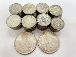 【銀貨】100円銀貨 78枚 /1,000円銀貨 2枚 大量 おまとめ 額面9,800円 約413g分 オリンピック 稲穂 鳳凰 銀貨 硬貨 古銭 （HF055）