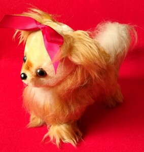  postage 510 jpy 57 year about front. . goods chihuahua doll Showa Retro dog one Chan soft toy 