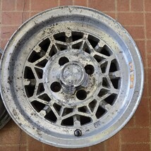 旧車 当時物 深リム　ALMEX　SKYLINE　GTX　2000　14インチ　5.5J+14　4H-114.3　中古2本_画像3