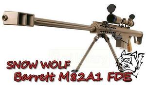 SNOW WOLF バレットM82A1 電動 スコープ&バイポット付 FDE