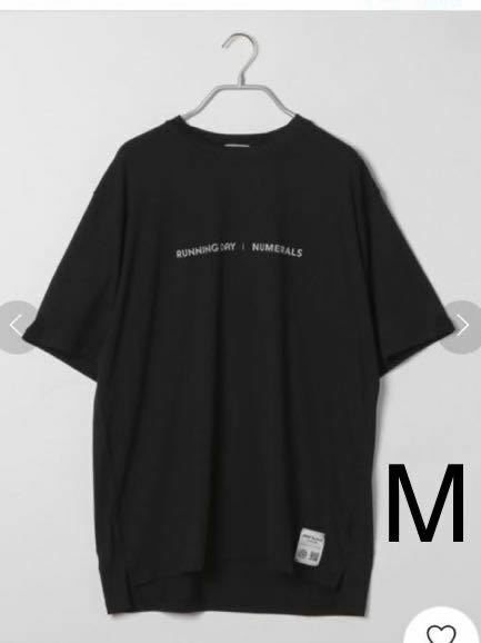 [NUMERALS]トラックロゴTシャツ　Mサイズ　ユニセックスデザイン　未使用