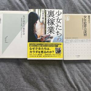 3冊セット　少年少女犯罪、裏社会関係まとめて 女子高生の裏社会　関係性の貧困に生きる少女たち　仁藤夢乃 少年犯罪の真相　家裁