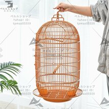 鳥かご 鳥ケージ バードゲージ 鳥小屋 プラスチック製 バックル式組立 掃除しやすい 文鳥 セキセイ ボタン_画像1