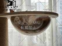 新入荷☆猫タワー木製 据え置き 木製のキャットツリーハウス 天井まで_画像5