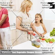 フルーツスライサーカッターチョッパーおろし金容器付き 家庭用キッチン手動おろし金防錆野菜スライサーフルーツ_画像4