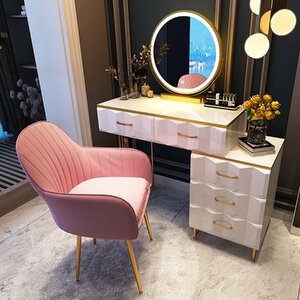  white doresa dresser stool .LED light attaching mirror attaching cosmetics pcs. set storage cabinet attaching modern . cosmetics table 80cm
