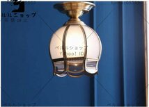 シーリングライト 1灯 照明器具 ガラス シャンデリア 天井照明 玄関 内玄関 階段 トイレ おしゃれ かわいい アンティーク 居間用 ライト_画像5