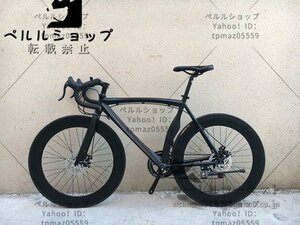 超人気 14速可変速度自転車 700Cロードバイクのアルミ合金フレーム ダブルディスクブレーキサイクリングレーシングパーツ