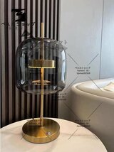 美品デザインインテリア　ナイトスタンド　　デザインランプ　間接照明　テーブルライト　ランプ　　スモーク_画像4