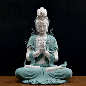 祈福観音 最新作 陶磁器 仏教美術 玄関 精密細工
