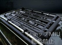 車用ルーフキャリアルーフラック アルミニウム合金製 車上荷物 取り付け金具付き ルーフボックス アルミ製 ロードSUV通用 1.3m_画像6