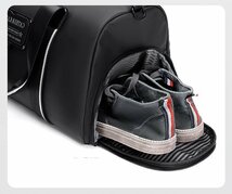 ボストンバッグ ハンドバッグ メンズ ゴルフバッグ 旅行カバン 大容量 アウトドア スポーツ 軽量 黒 靴収納スペースあり_画像6