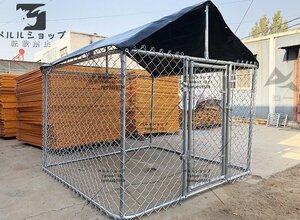 犬のかご ペットフェンス針金犬籠大型犬室外ポンポン穴開けずDIYペットケージ (2*2*1.67m)