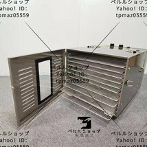 食品乾燥機 10層 フードドライヤー ステンレス鋼 食品脱水機 野菜 果物 肉類 花 熱風循環加熱_画像1